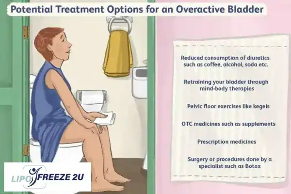 image of woman on toilet because of an overactive bladder Lincoln