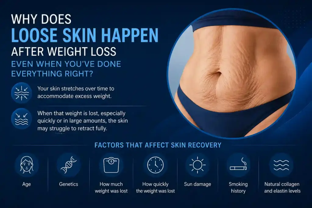 Why Does Loose Skin Happen After Weight Loss Even When You’ve Done Everything Right Lincoln?